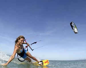 Kitesurfing